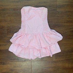 Lilly Pulitzer seersucker strapless dress